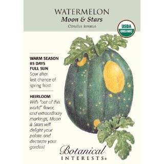 Watermelon Seeds Moon and Stars Certified Organic Heirloom Seeds