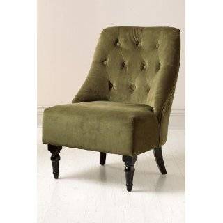 Vincent Tufted Slipper Chair, 25x29, ARMY