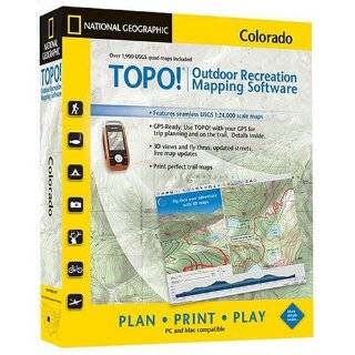 National Geographic TOPO USGS Colorado Map Compatible DVD (Windows or 