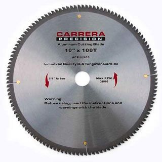 Carrera Precision 10 inch 100 T Carbide Tipped Circular Saw Blade
