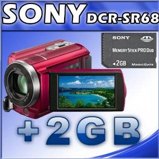 Sony DCR SR68 80GB Hard Disk Drive Handycam Camcorder (Red