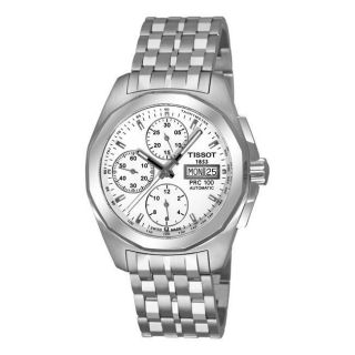 Tissot Mens PRC 100 Automatic Silver Dial Chronograph Watch