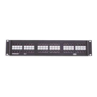 Hubbell Premise Wiring P5E48UF Panel, Patch, Blk, Cat5e