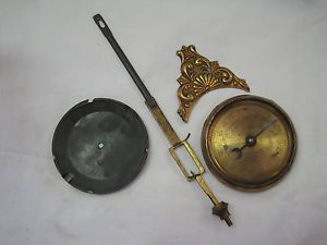 Antique Dial Adjustable Clock Pendulum Patented Brass Unusual