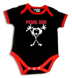 Pearl Jam Logo Black Baby Suit Romper Rock SHIRT12M