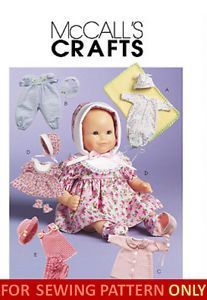 Sewing Pattern Makes Doll Clothes for Bitty Baby Twins Betsy Wetsy Baby Dolls