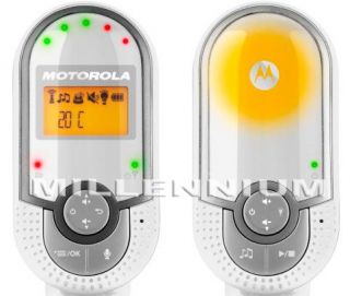 Motorola MBP16 Digital Audio Baby Monitor LCD Two Way Radio Lullabies Temp 300M