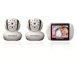 Motorola Digital Video Baby Monitor with 3 5" Color Screen Two Wireless Camera