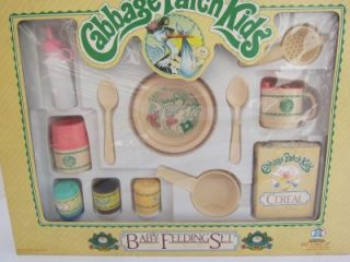 Cabbage Patch Kids Baby Feeding Orig Set 1983 New CPK