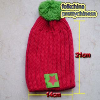 Baby Boy Girl Infants Crochet Handmade Beanie Hat Cap Star Mark BHS03