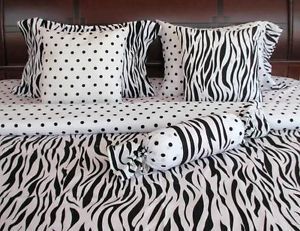 8 Pcs Zebra Print Bed in A Bag Set Size Bedding Set Twin KT245