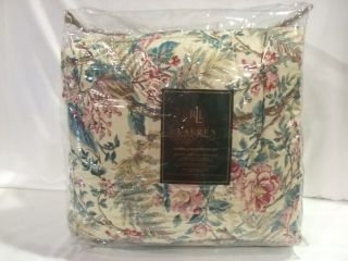 Ralph Lauren Tangier Floral Beige Multi 4 Piece Queen Comforter Set