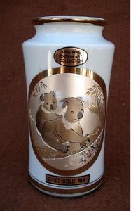 Dynasty Gallery Chokin Art Collection Koala Bear 6" Bud Vase 24K Gold Trim