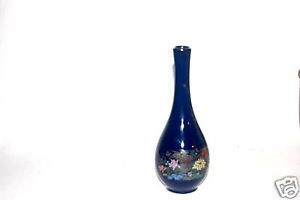 Kiku Blue Bud Vase by Toyo Made in Japan