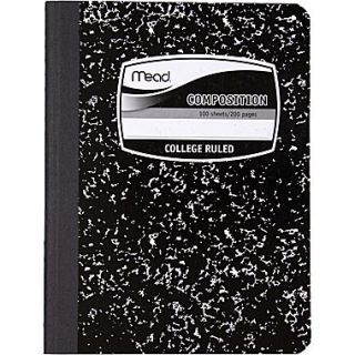 Mead® Square Deal® Black Marble Composition Book, College Ruled, 1 Subject, 9 3/4 x 7 1/2