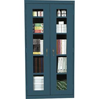 Sandusky Clear View Tall Storage Cabinet, 72H x 36W x 18D, Charcoal