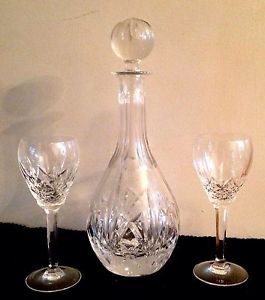 Waterford Crystal Set Decanter Glasses