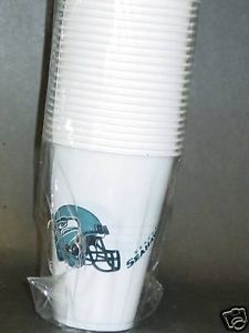 NFL Disposable Plastic Cups Seattle Seahawks New