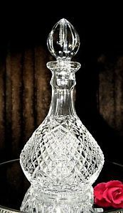 Czech Leaded Crystal Glass Decanter Glassesware Glasses Wine Cut Glass Carafe