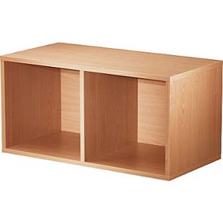 Foremost Holdems Modular Cube Storage System, Honey Oak 30H x 15W x 15D Divided Cube