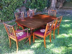 Antique Paine Furniture Company Dining Room Table and Chairs