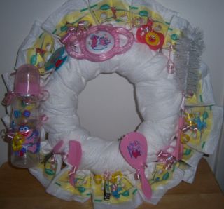 Baby Shower Diaper Wreath Winnie The Pooh Cars Precious Moments Bonus