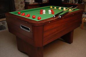 Valley Mfg Customized High End Mahogany Bumper Pool Table Vintage