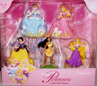 New Disney Princess Rapunzel Pocahontas Cake Topper Figurine Set Playset