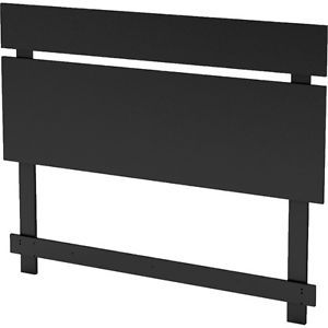 South Shore Spark Collection Full Queen Headboard Pure Black Finish