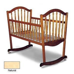 Angel Line Continental Solid Wood Rocking Cradle Baby Children Nursery Furniture