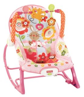 Fisher Price Infant Toddler Rocker Bunny Chair Bouncer Seat Toy Baby Music Child