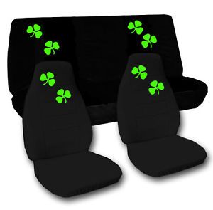 Suzuki Alto Front Back Car Seat Covers Blk w Shamrock More Other Color Avbl