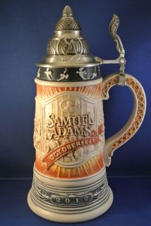 New Mint Condition 2012 Sam Adams Octoberfest Beer Stein Limited Edition