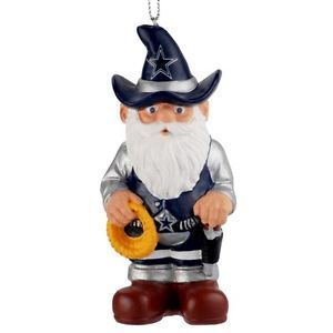 Dallas Cowboys Thematic Garden Gnome Christmas Tree Ornament Holiday New NFL