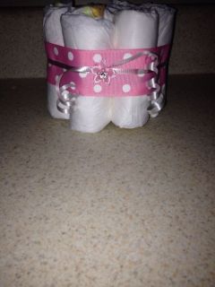 Mini Diaper Cake Baby Shower Gift Girl Boy Center Piece