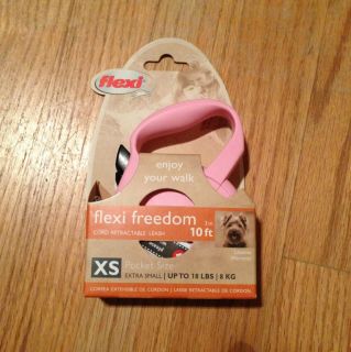Flexi Darker Pink XS Cord Retractable Dog Leash Up to 18 lbs 10 ft Long
