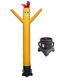 Air Dancer and Blower Complete Set 10ft Tube Man Inflatable Sky Dancer Yellow