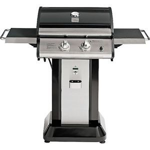 Kenmore Barbecue BBQ Gas Grill Stylish Space Saver Folding Shelves Propane Tank