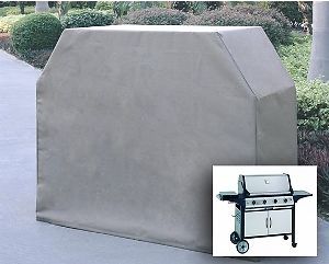 Heavy Weight Outdoor BBQ Gas Grill Cover 84LX26DX48"H Barbecue Grill Cover Taupe