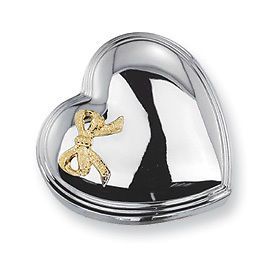Silver Heart Jewelry Box