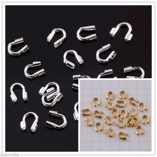 Wholesale Silver Gold Plated Wire Guardian Protectors Loops Jewelrymake Findings