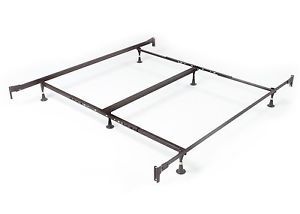 Metal Bed Frame with Headboard and Footboard Brackets in Twin Full Queen King