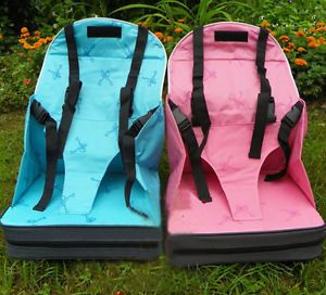 Portable Baby Kid Toddler Feeding High Chair Booster Seat Cover Harness Cushion