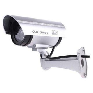 New Security Outdoor Waterproof Fake Dummy Surveillance Camera LED IR Light CCTV