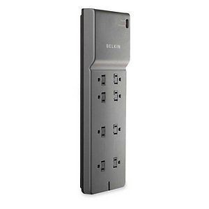 Belkin BE108200 06 8 AC Outlet Home Office Surge Protector Telephone Protection