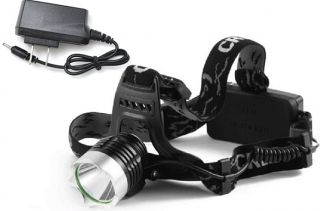1800Lm CREE XML T6 LED Adjustable Zoom Headlamp Headlight Torch Wall Charger K