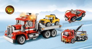 Lego 7347 Creator Highway Pickup Rescue Truck 3in1 Crane Truck Sports Car New 5702014840027