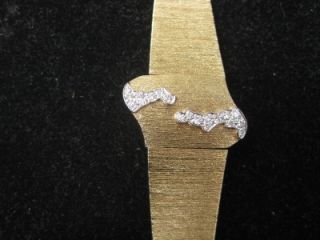 Vintage Baume Mercier Ladies 14k Gold Diamond Watch