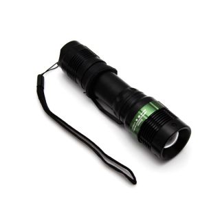 1800 Lumen 3 Mode Zoomable CREE XM L T6 LED Flashlight 18650 Battery Charger