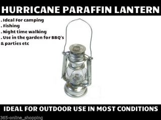 Hurricane Paraffin Lamp Lantern Oil Light Storm Camping Outdoor Garden Outside